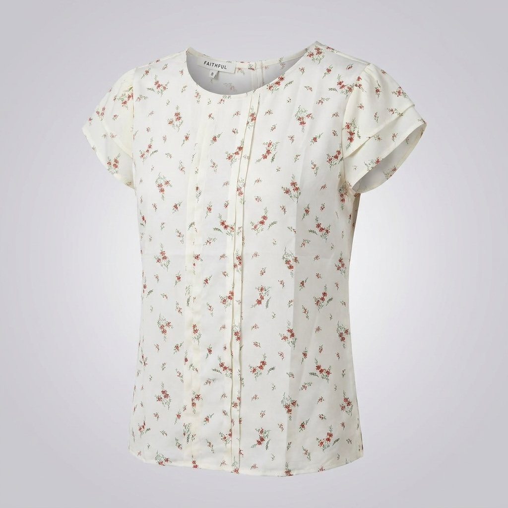Blusa Formal de Manga Corta