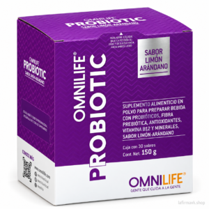 OMNILIFE Probiotic Limón-Arándano — Caja con 30 Sobres